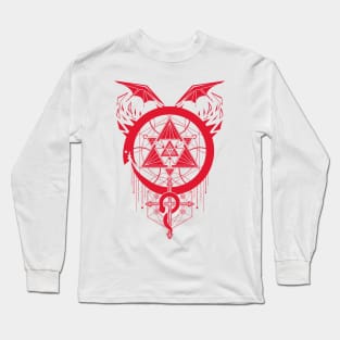 Red Snakes of Alchemy Long Sleeve T-Shirt